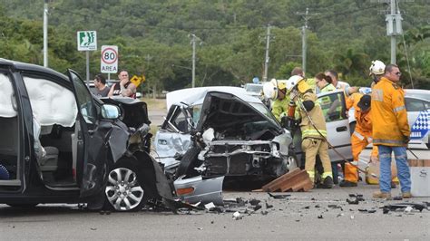 Black Hawk 1, on crashing to the ground upside down, burst into. . Townsville car accident yesterday